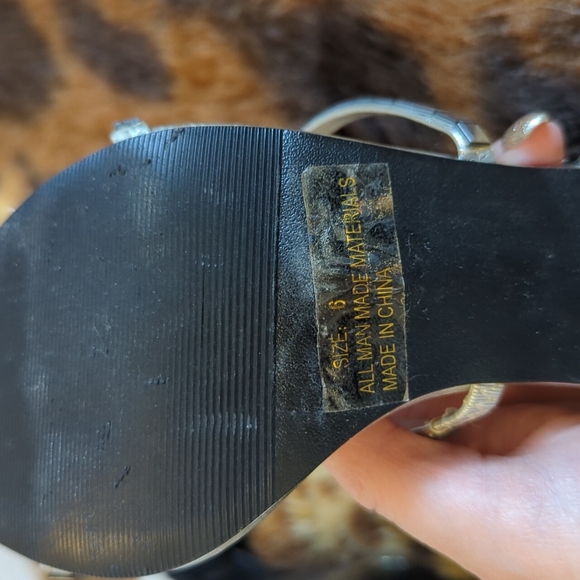 Sarah-Jayne silver wrap high heels size 6 - Picture 8 of 8